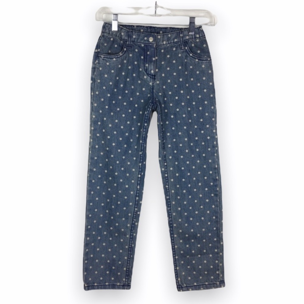 NWT Hanna‎ Andersson Polka Dot Jeans 140 CM 9-11 YO